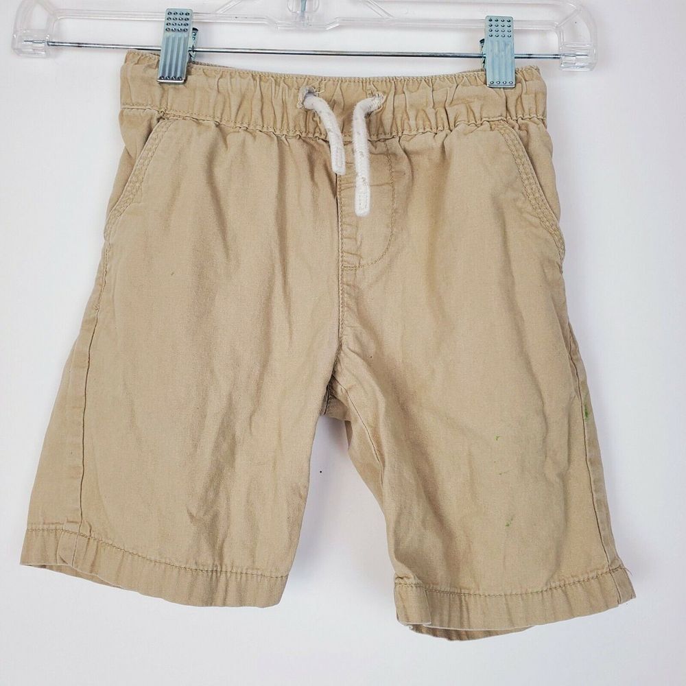 Epic Threads Boys Khaki Beige Flat Front Shorts Size 5